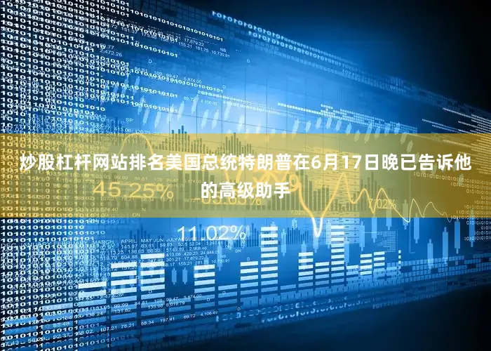 炒股杠杆网站排名美国总统特朗普在6月17日晚已告诉他的高级助手